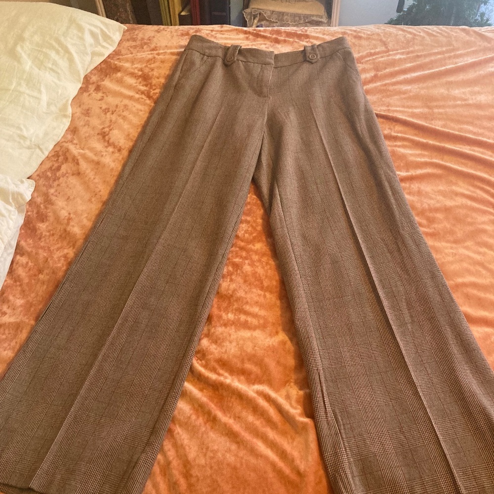 Trousers Massimo Brown/Rust Plaid Like New/Never Worn